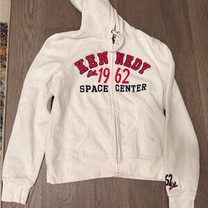 White Kennedy Space Center Hoodie